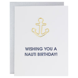 Wishing You A Nauti Birthday Paperclip Card