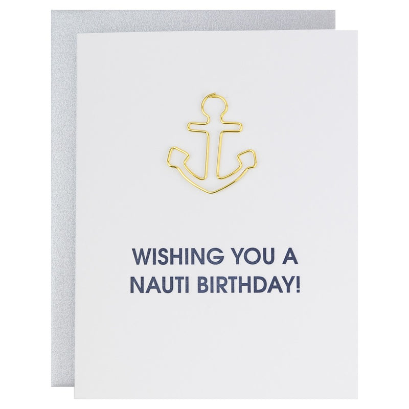 Wishing You A Nauti Birthday Paperclip Card