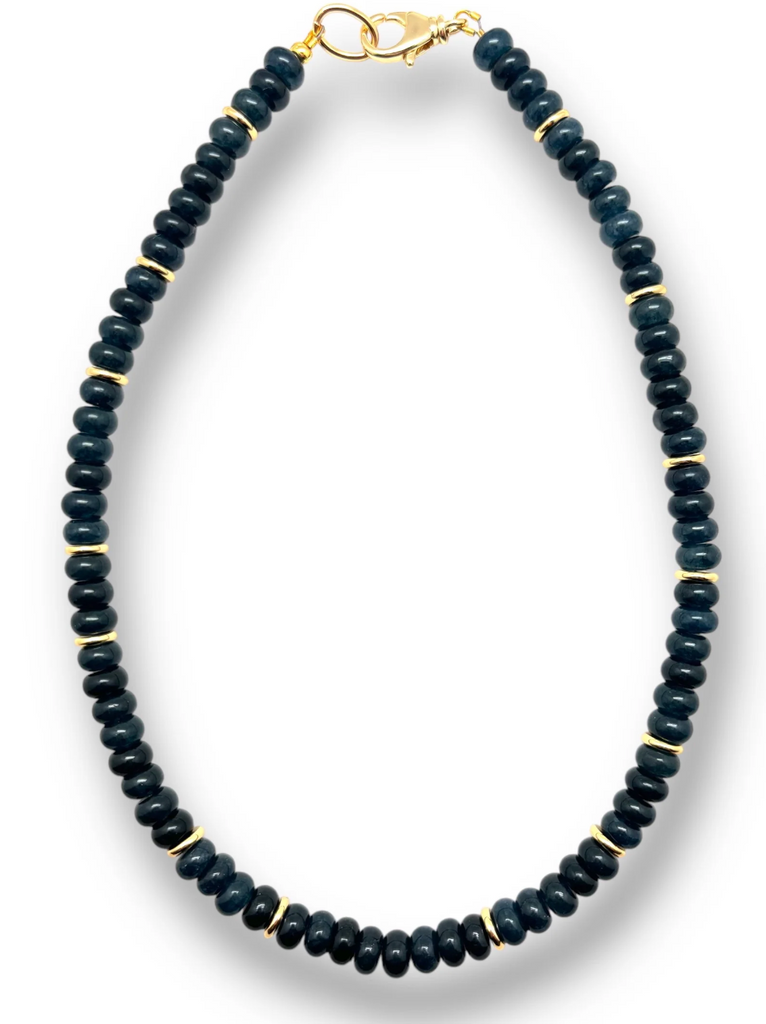 Navy Jade Necklace
