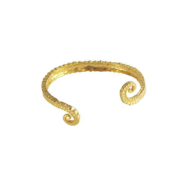 Seahorse Tail Cuff - Gold