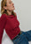 Rita Mock Neck Long Sleeve - Danish Red