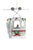 Penguin Ski Gondola Ornament - White