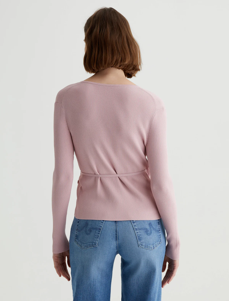 Yukiko Wrap Top - Mauve Mist