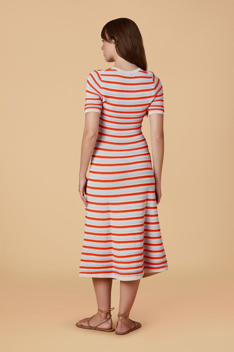 Ava Knit Dress - Capri Stripe