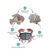 High Tides Good Vibes Canvas Dog Toy