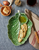 Cabbage Chip and Dip Platter - Green