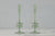 Medium Glass Candlestick Pair