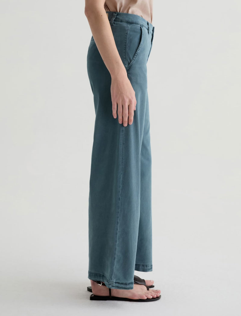 Caden Wide Leg Trouser - Sulfur Slate Storm