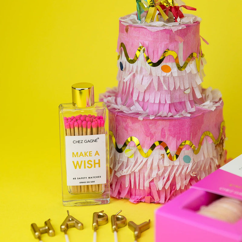 Make A Wish Glass Bottle Matches