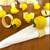 Woven Lemon Napkin Ring Set