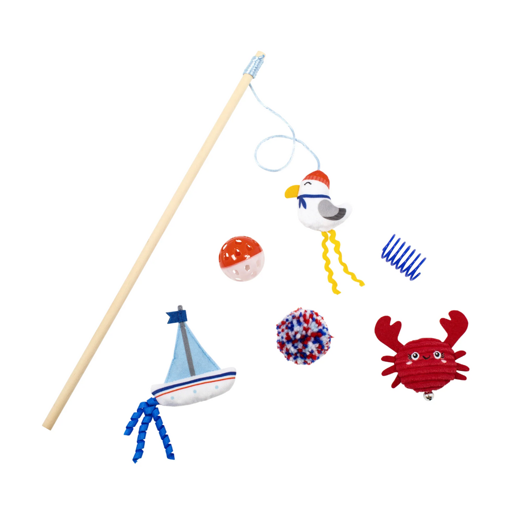 This Shore Is Fun 6 Piece Cat Toy Set