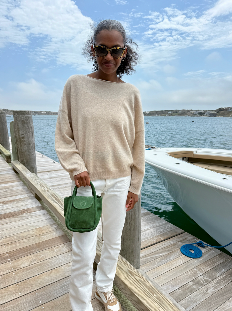 Mini Ellis Suede Handbag