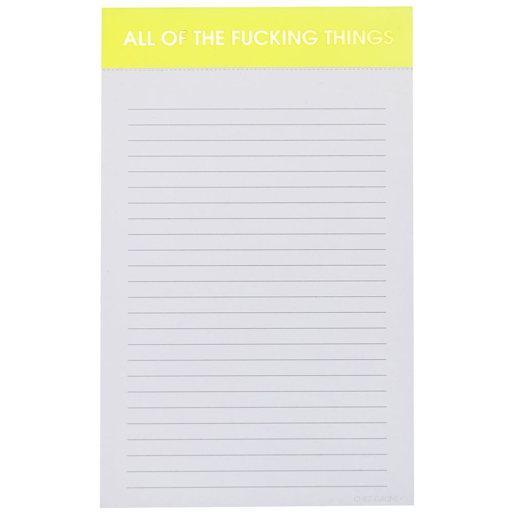 All The Fucking Things Notepad