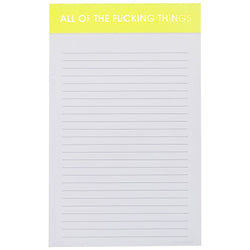 All The Fucking Things Notepad