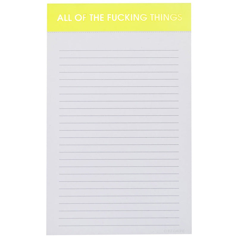 All The Fucking Things Notepad