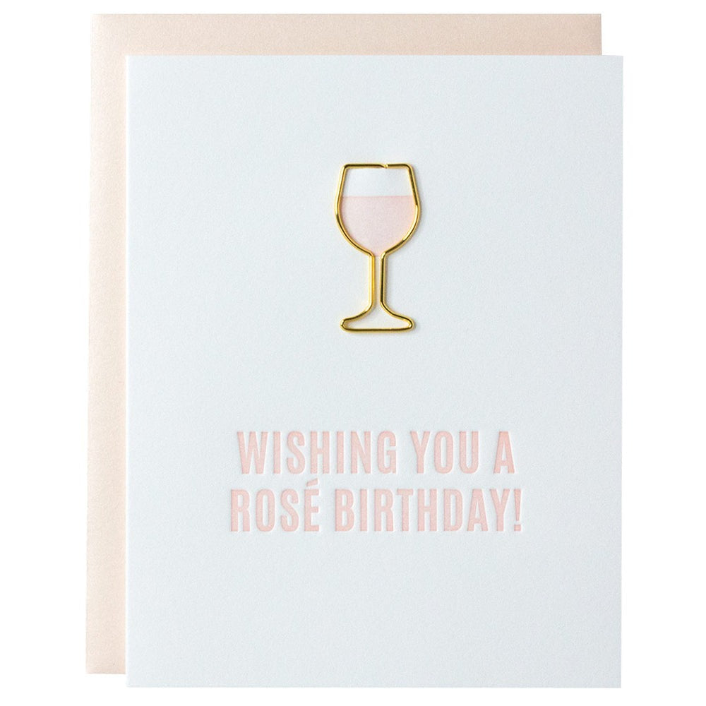Chez Gagne Rosé Birthday Paperclip Card