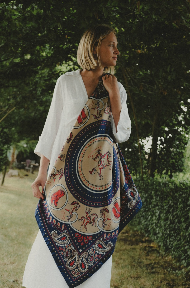 Silk Rodeo Scarf