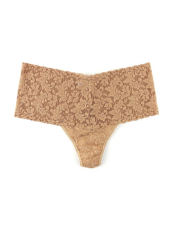 Retro Rolled Lace Thong
