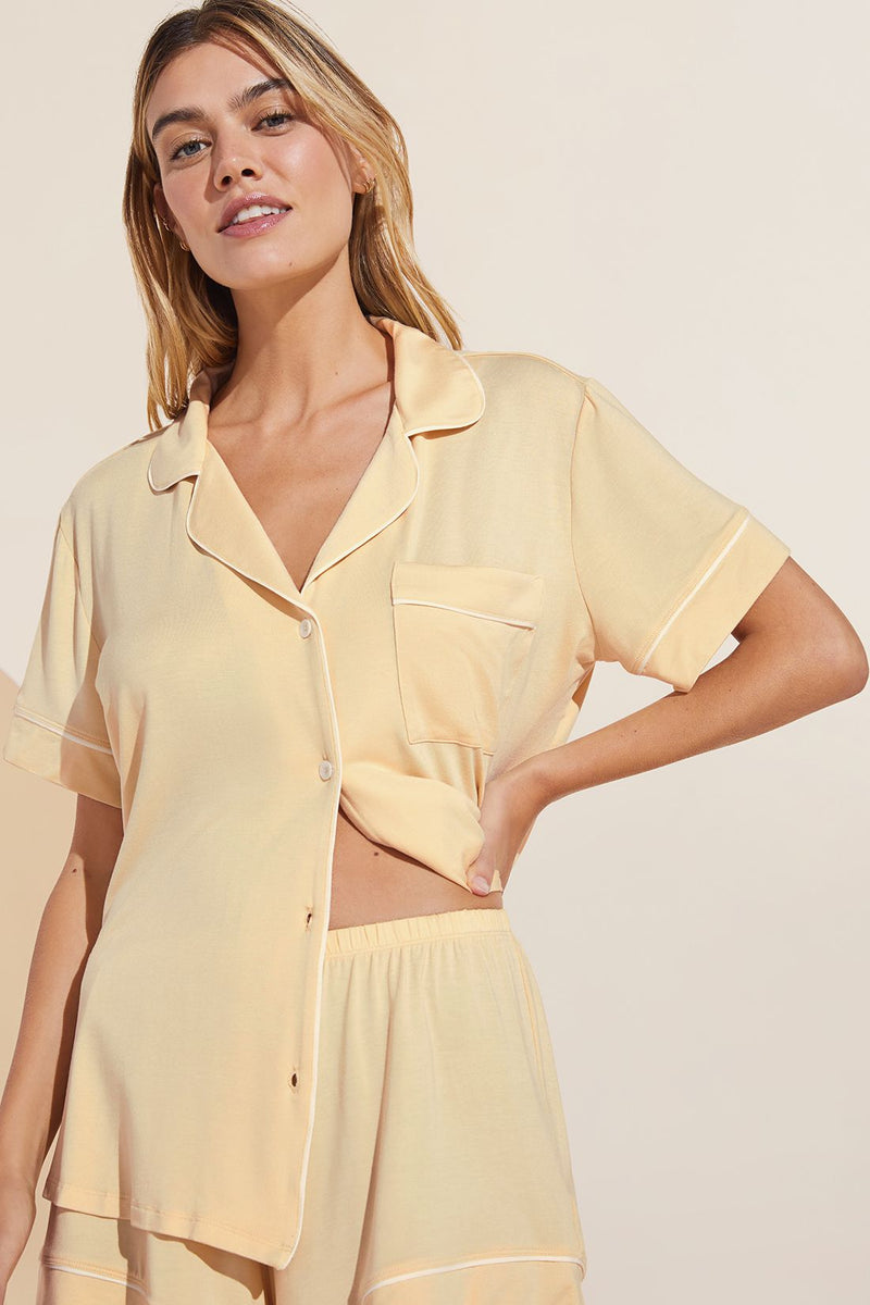 Gisele Relaxed Short PJ Set - Sunrise/Ivory