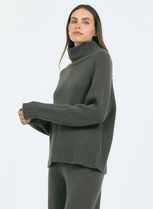 Madeline Cashmere Turtleneck - Fir