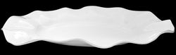 Large Wavy Melamine Platter - White
