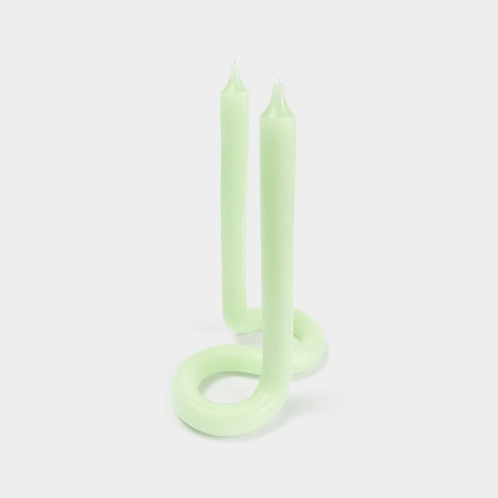 54 Celsius Twist Candle Sticks - Light Green