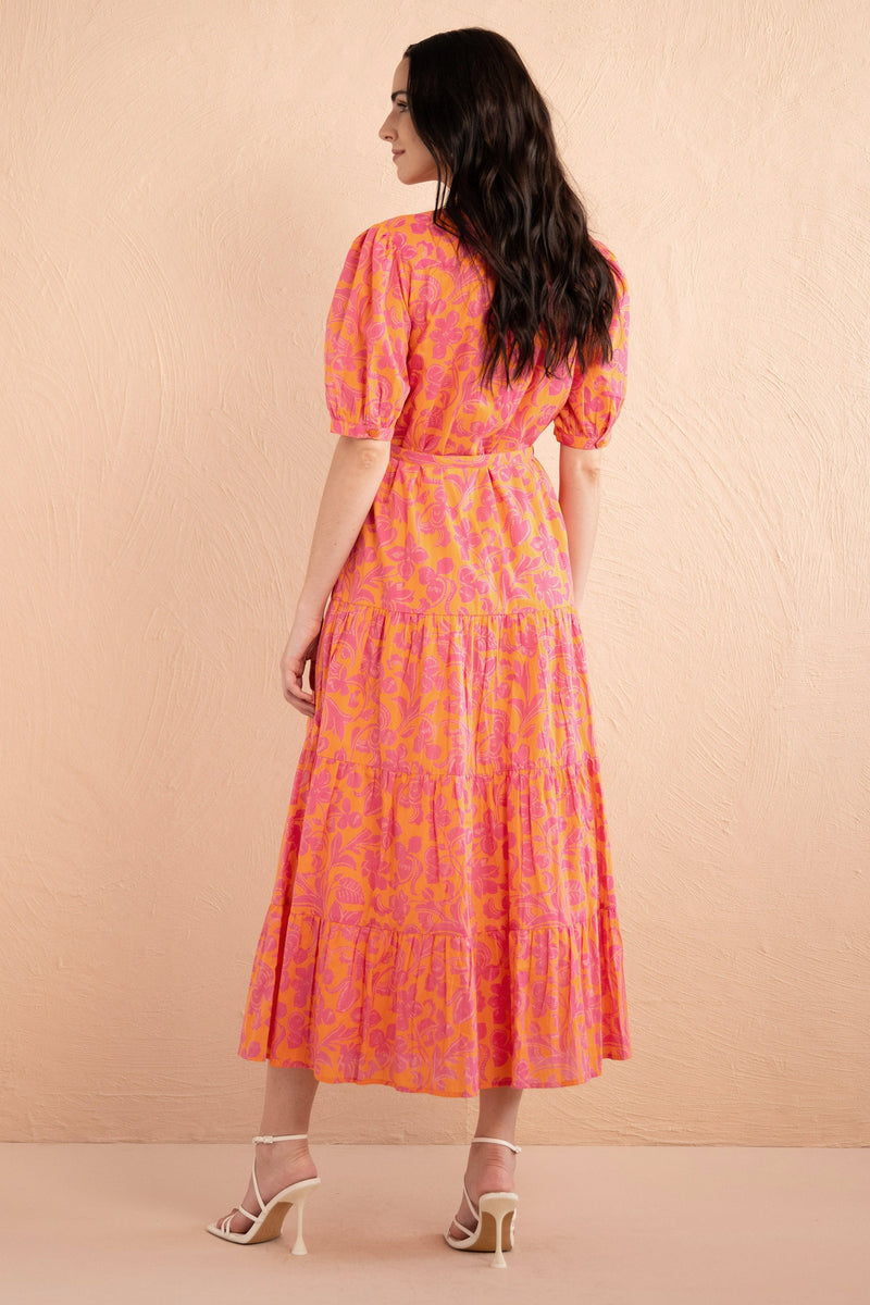 Saylor Dress - Gaia Nectarine