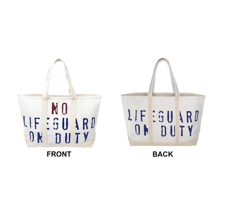 No Lifeguard Canvas Tote