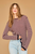 Cashmere Tipped Little Stripe Crew