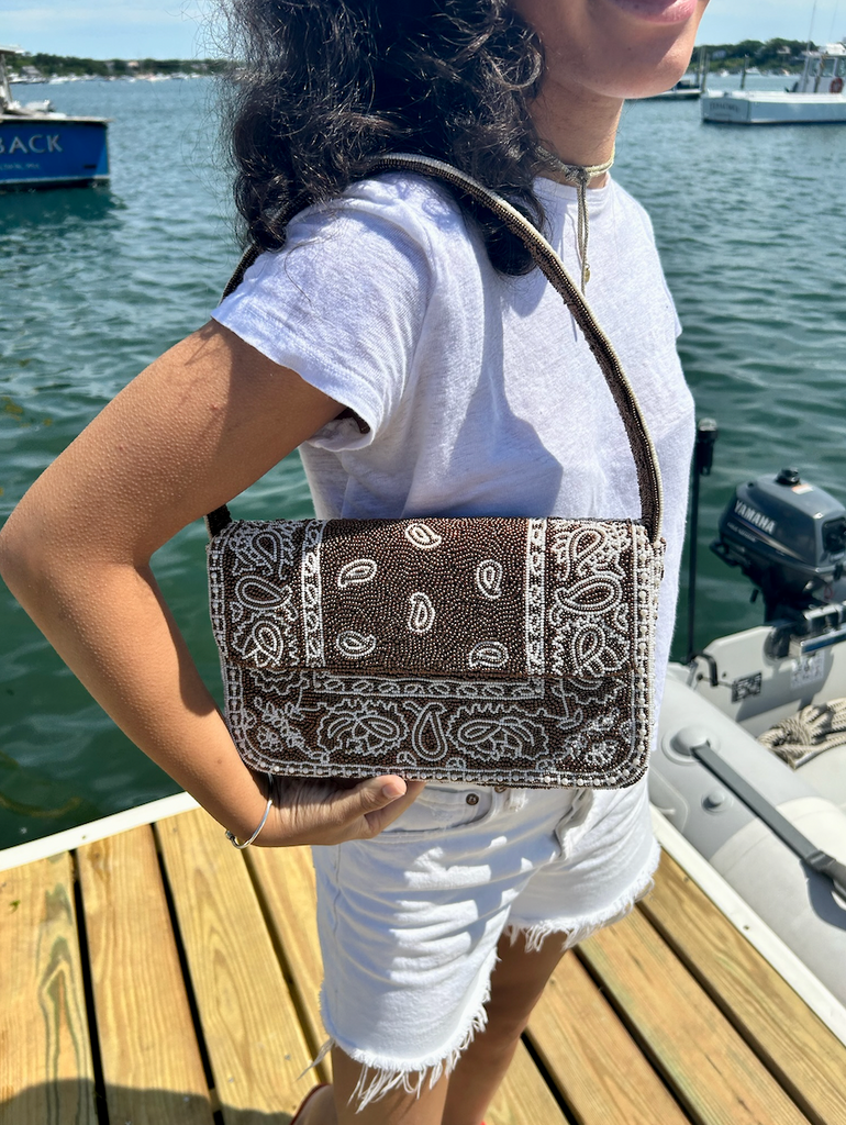Bandana Beaded Handbag