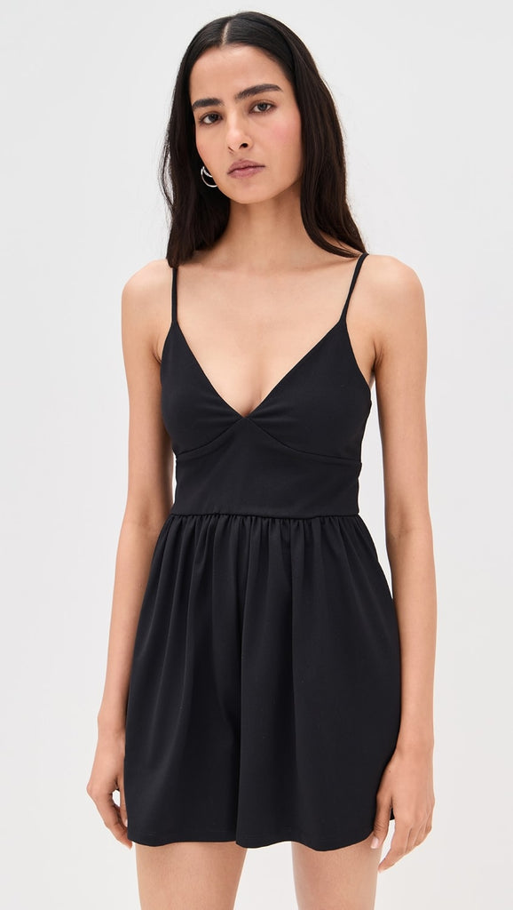 String V Romper - Midnight