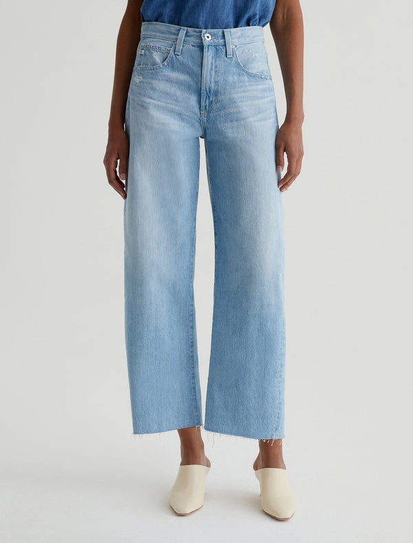 AG Jeans Hattie High-Rise Barrel Crop - Sunrise