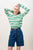 Cashmere Stripe Crew