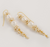 Baroque Pearl Long Drops - Gold