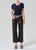Maude U-Neck Tee - Navy