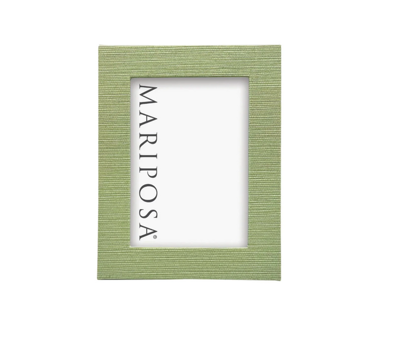 Palma Green Faux Grasscloth Frame - 5x7