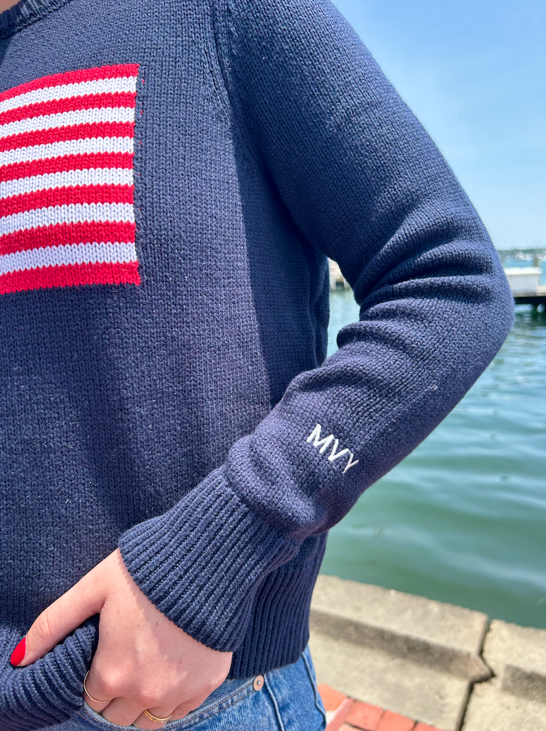 Nell MVY American Flag Sweater