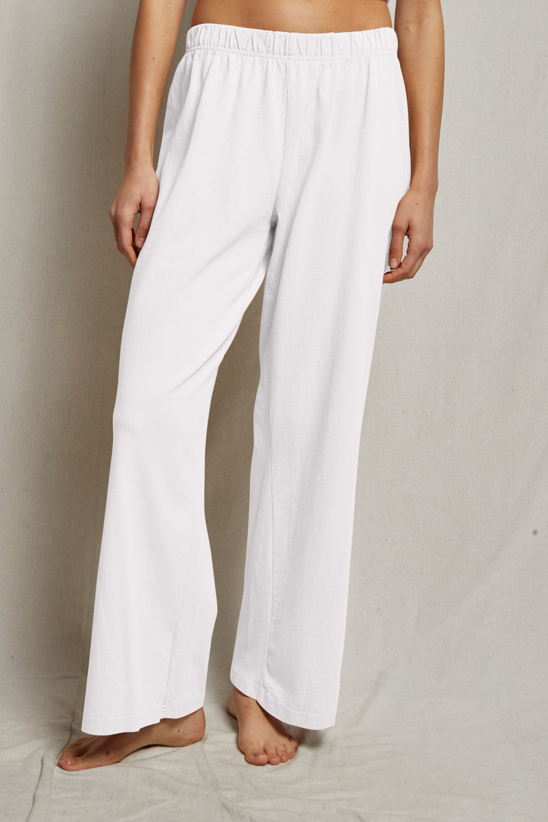 Katie Loop Terry Pant - White