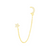 Dreamer Chain Studs - Gold