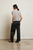 Harley Stripe Cotton Boxy Crew - Ivory/Black