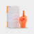 Middle Finger Candle - Neon Orange