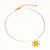 Iria Sun Beaded Necklace - White
