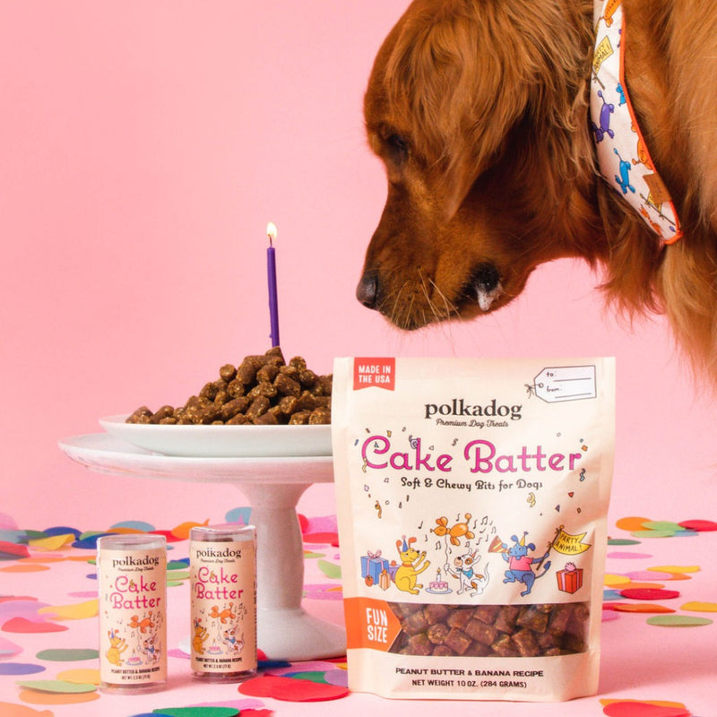 Cake Batter, Peanut Butter & Banana Dog Treats - 10 oz Pouch