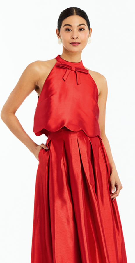 Cannes Convertible Mini Dress - Red