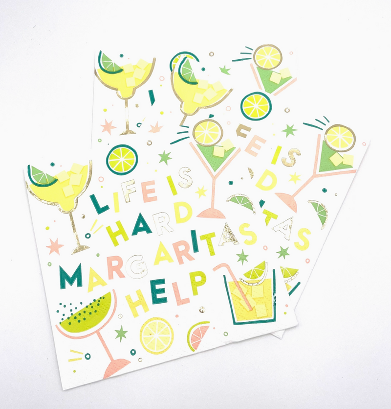 Margaritas Help Cocktail Napkins