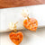 Spiny Earrings - Orange