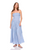 Stripe Smocked Waist Tube Maxi Dress - Sailor