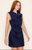 Halden Draped Mini Dress - Navy