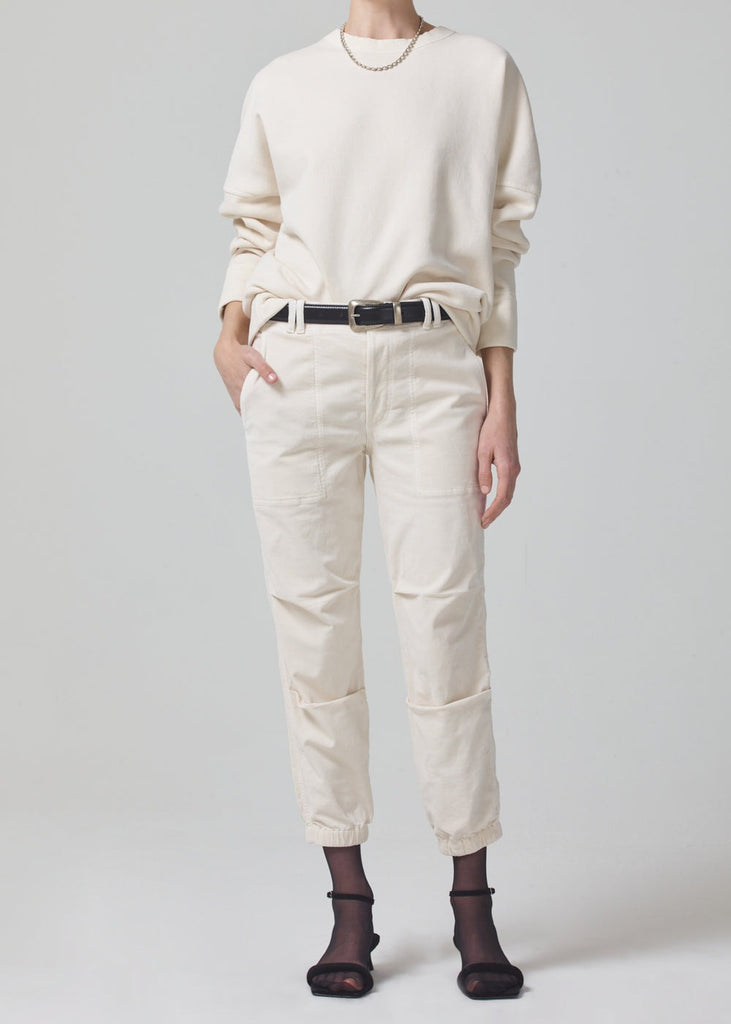 Agni Corduroy Utility Trouser - Canvas