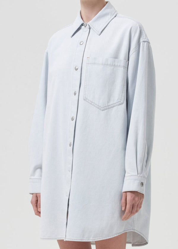 Mazie Denim Shirt Dress - Vague